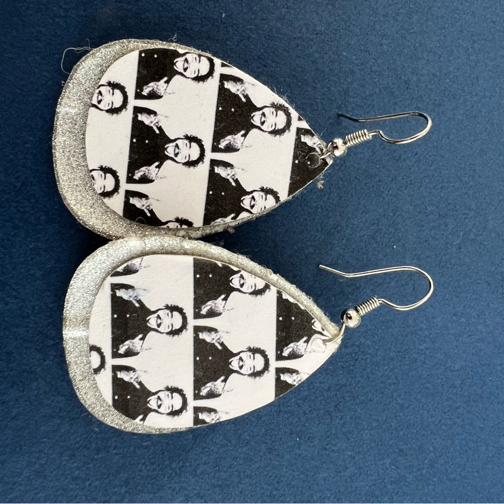 Black and White Post Malone earrings